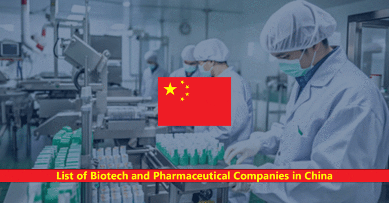 List of Biotech and Pharmaceutical Companies in China