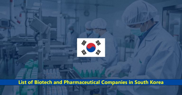 List of Biotech and Pharmaceutical Companies in South Korea