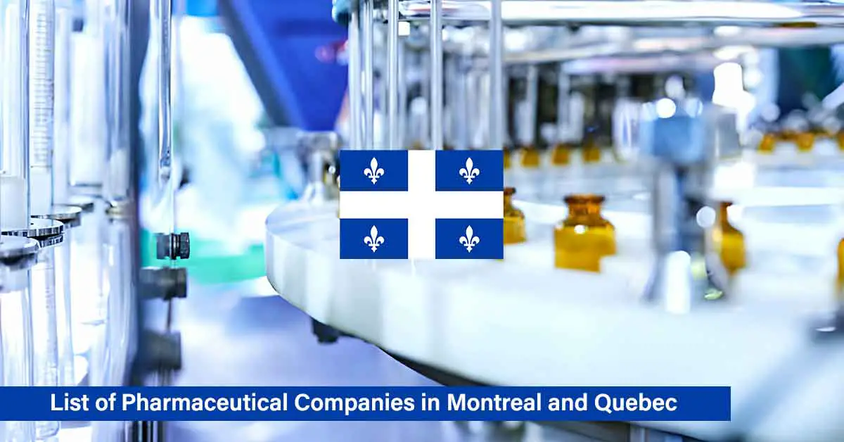 List of Pharmaceutical Companies in Montreal and Quebec