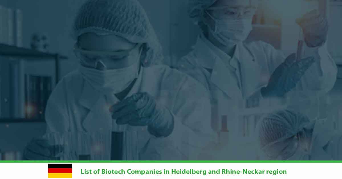 List of Biotech Companies in Heidelberg and Rhine-Neckar region