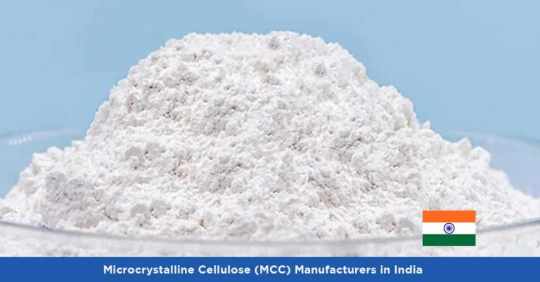 List of Microcrystalline Cellulose Manufacturers in India