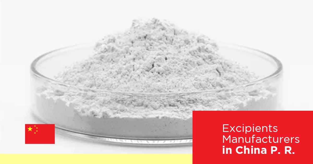 List of Pharmaceutical Excipients Manufacturers in China