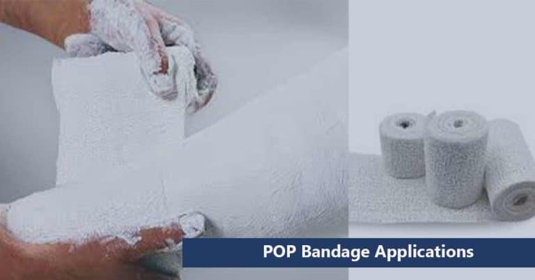 Plaster of Paris (POP) Bandage Medical Application, Sizes