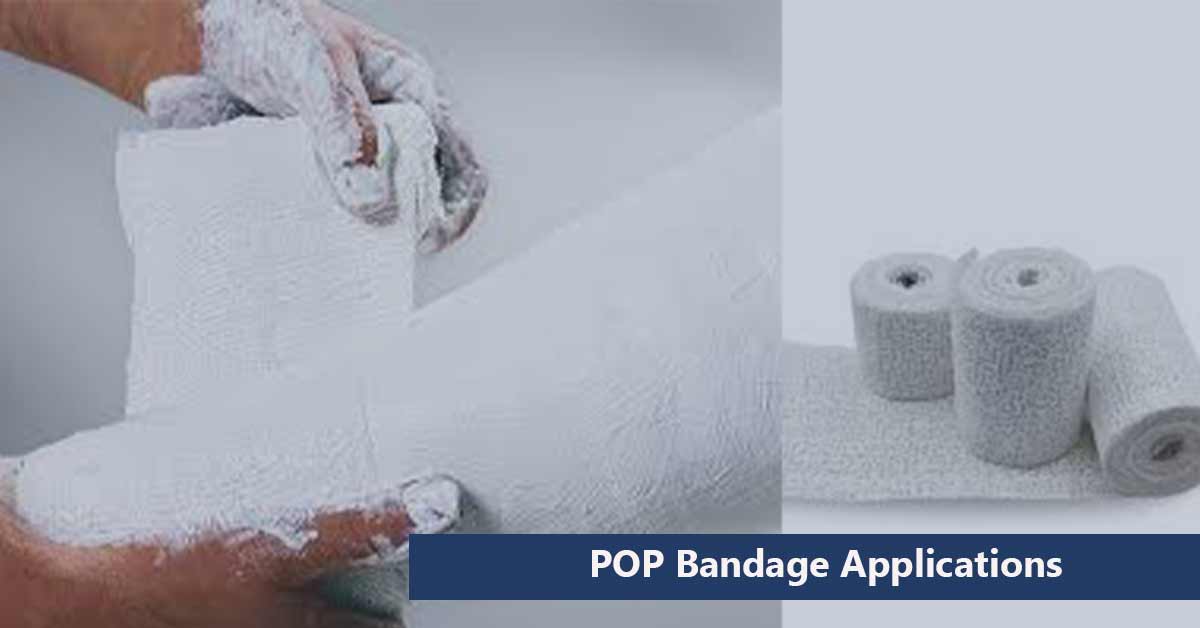 Plaster of Paris (POP) Bandage Medical Application, Sizes